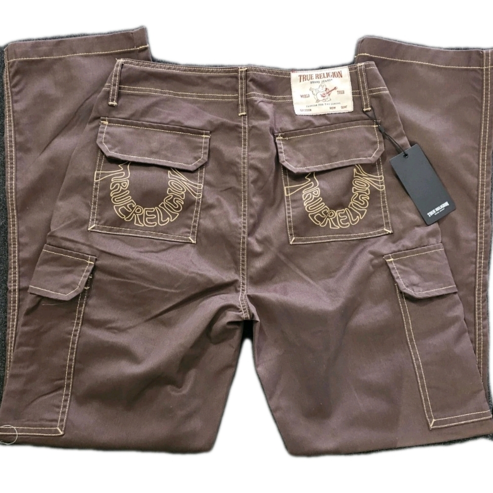 True Religion Brand Jeans Mens Bracken Cargo Pants Outline Size 30 (SRP $169.00)